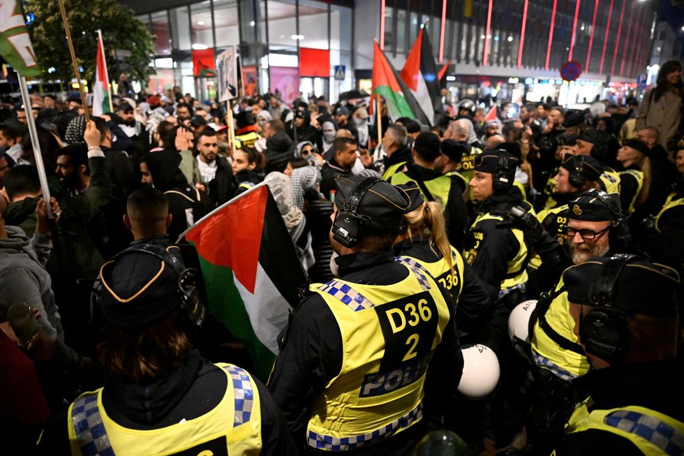 Mass protest in Malmo