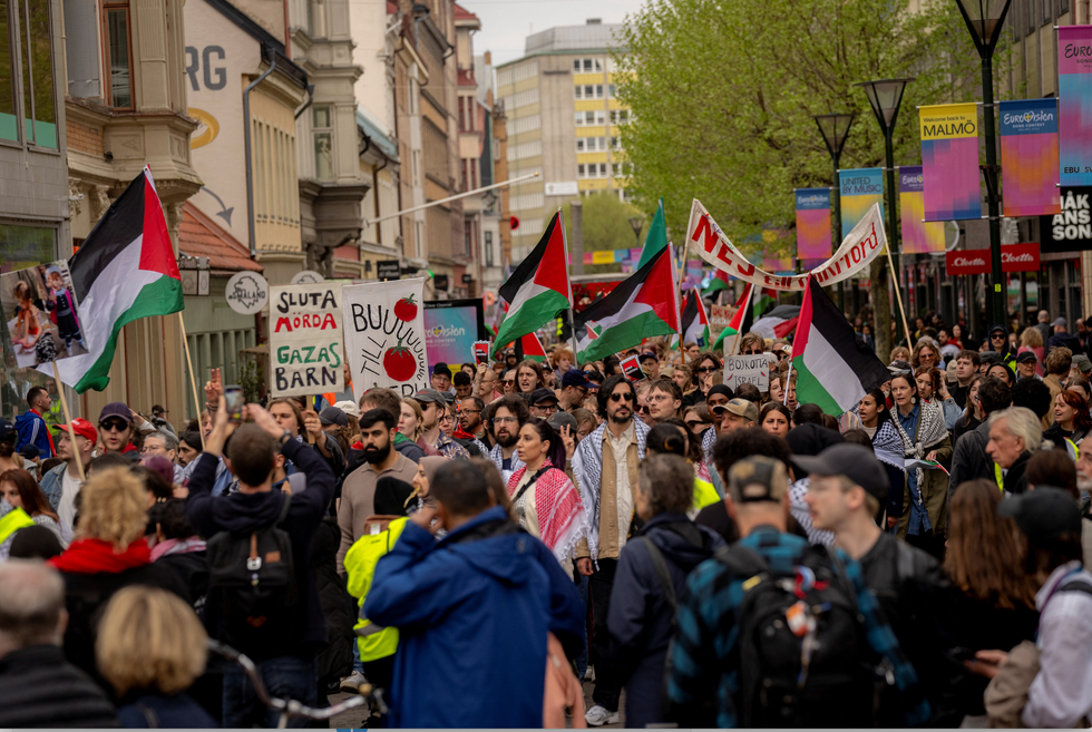 Mass protest in Malmo