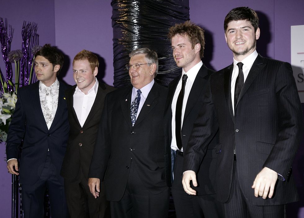 Matt Di Angelo, Charlie Clements, Derek Martin, Robert Kazinsky and James Alexandrou\u200b