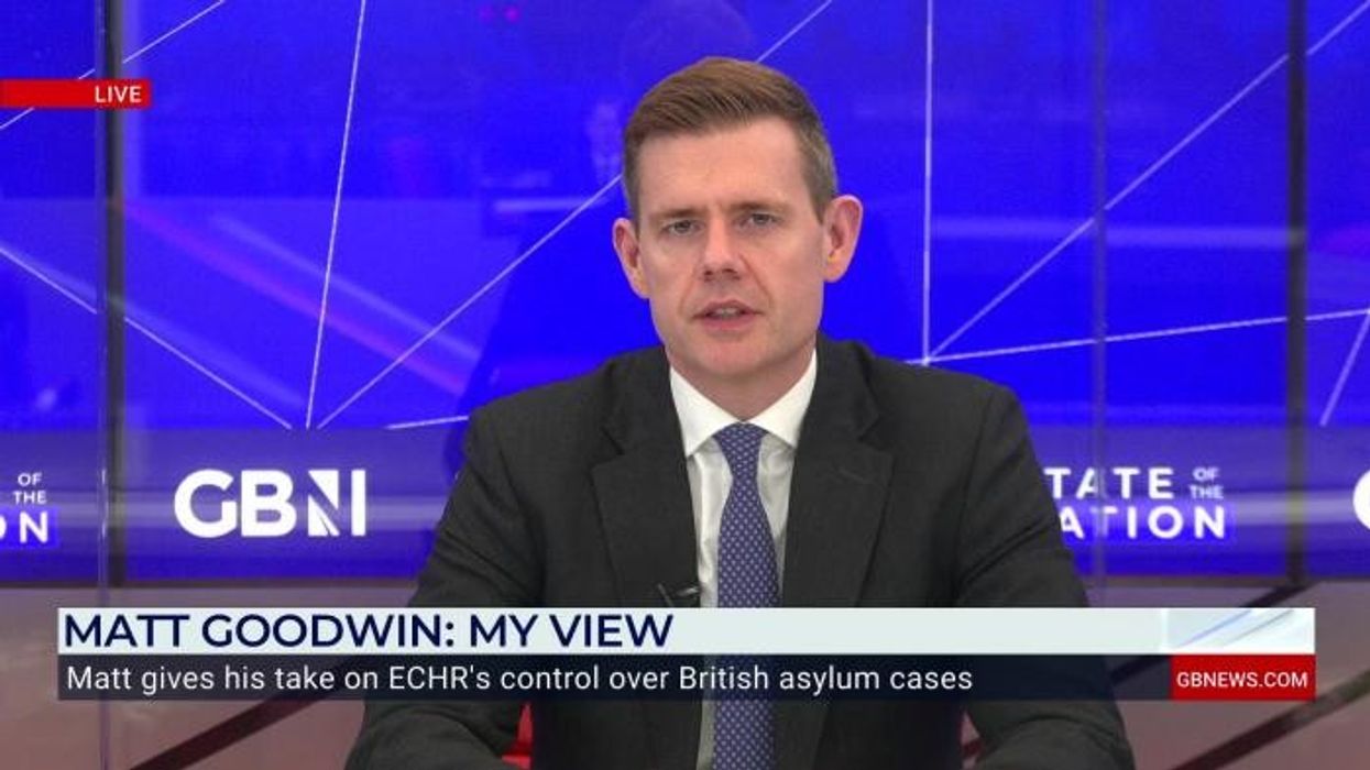‘I'm utterly frustrated and fed up about the state of our country its time to leave the ECHR,’ says Matt Goodwin