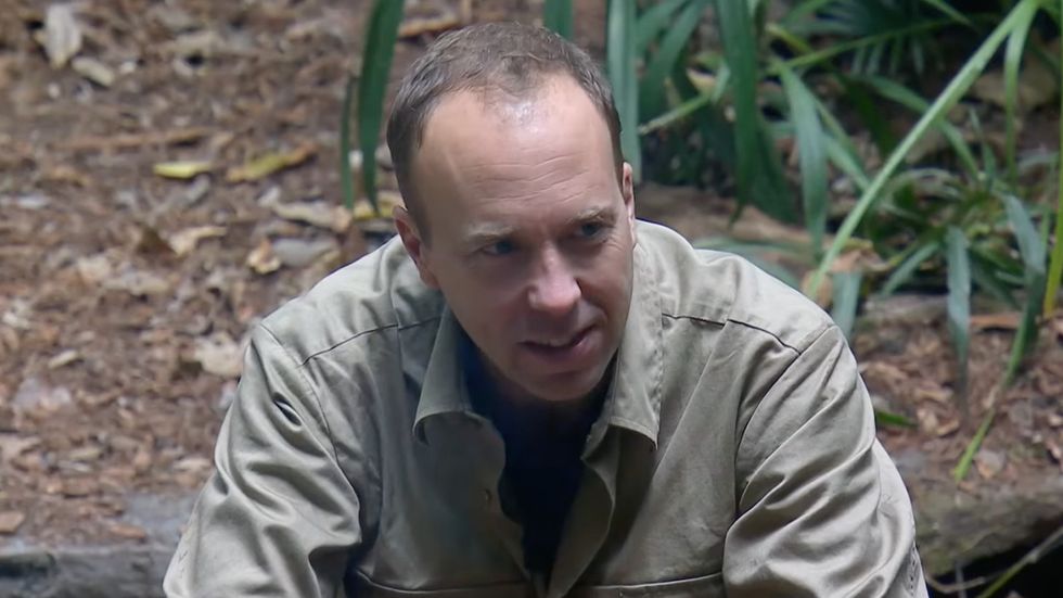 Matt Hancock finished third in I'm A Celebrity... in November