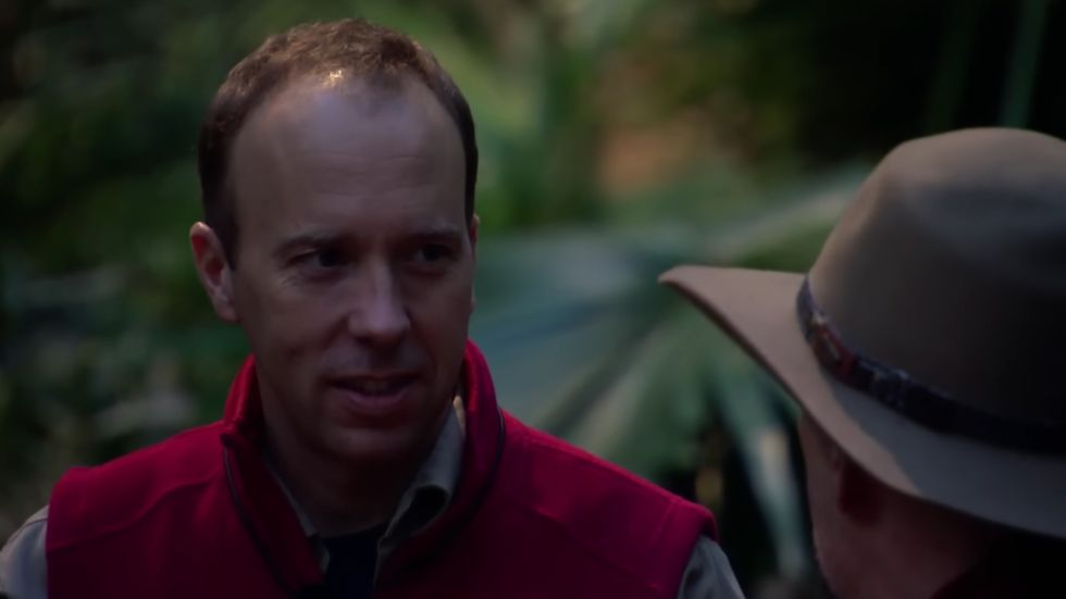 Matt Hancock's time in the jungle has been met with praise from the former Prime Minister.