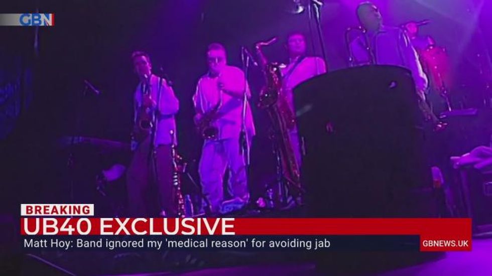 Former UB40 singer forced to quit the band for not having Covid jab speaks out for first time