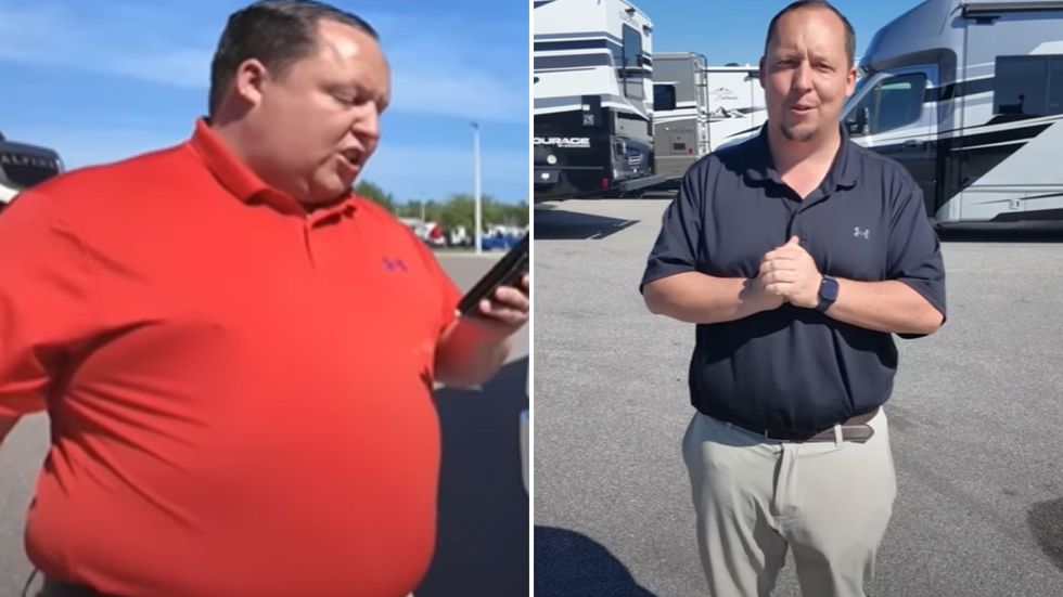 Matt's before and after pictures from his weight loss journey