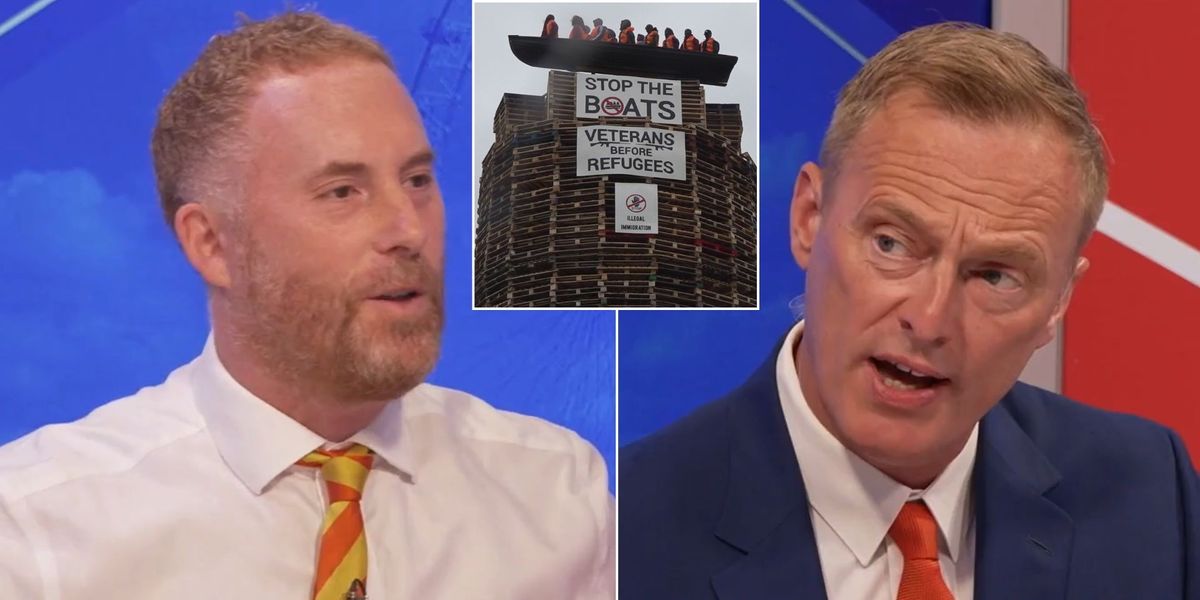 NextImg:'People feel abandoned!' GB News row EXPLODES over 'sick' Northern Ireland migrant effigy protest - 'All they want is to be heard'