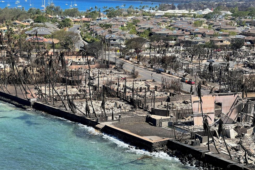 Maui wildfire ruins