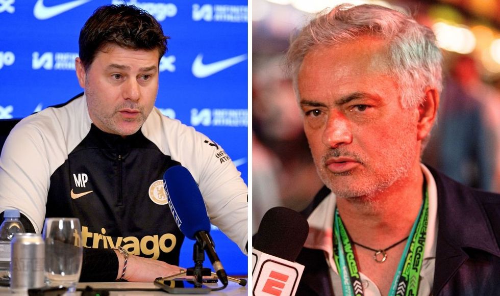 Mauricio Pochettino and Jose Mourinho