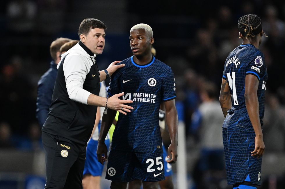 Mauricio Pochettino and Moises Caicedo