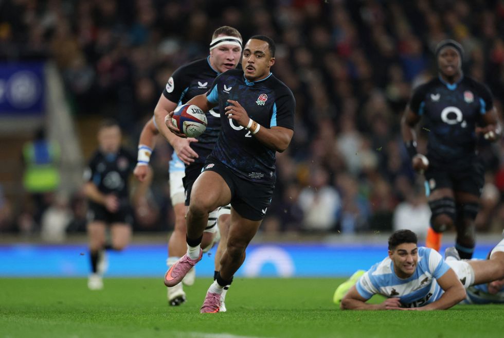Max Ojomoh starred for England on just his second international appearance