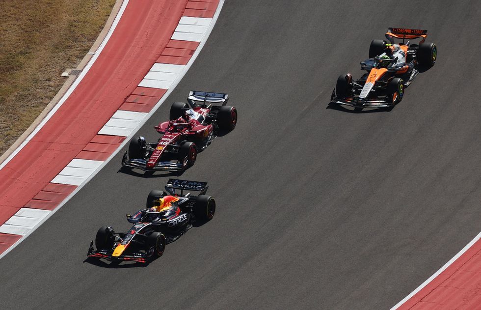 Max Verstappem, Charles Leclerc, Lando Norris