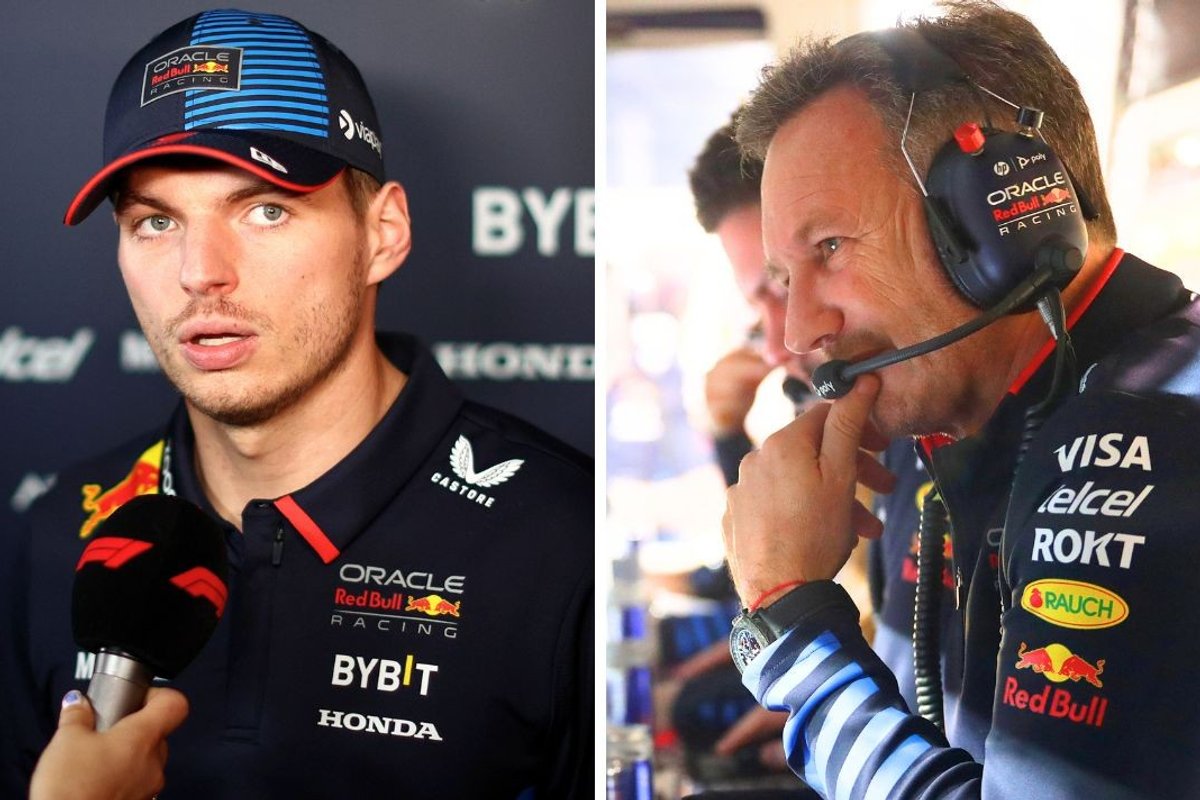 Max Verstappen and Christian Horner