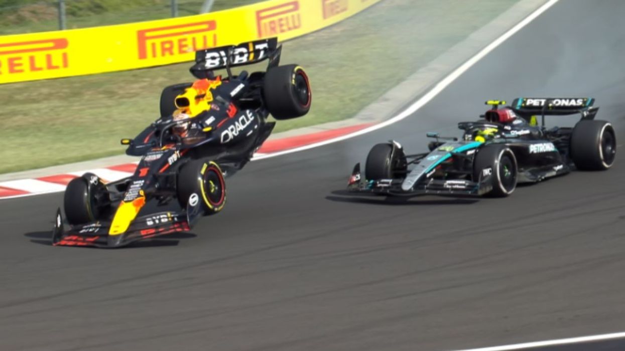 Max Verstappen and Lewis Hamilton collided at the Hungarian Grand Prix
