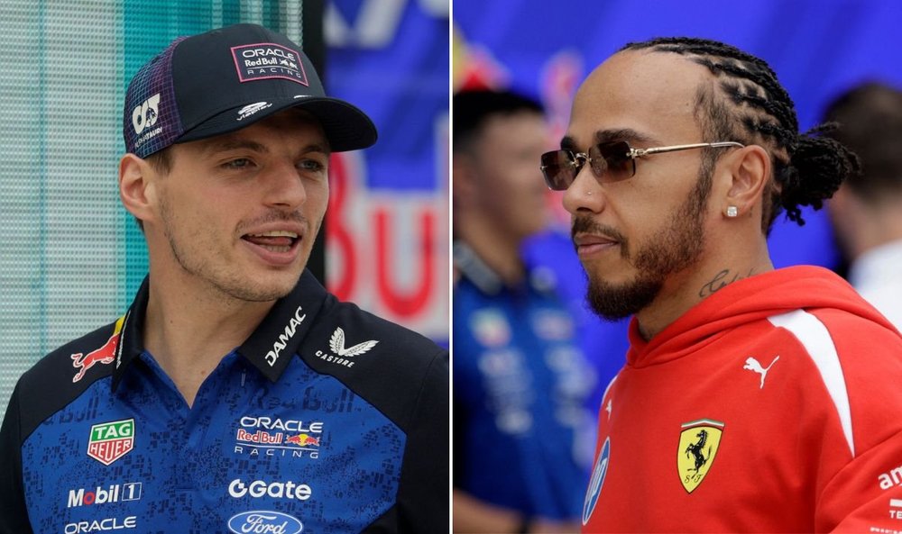 Max Verstappen fumed at Lewis Hamilton during the Miami Grand Prix sprint race