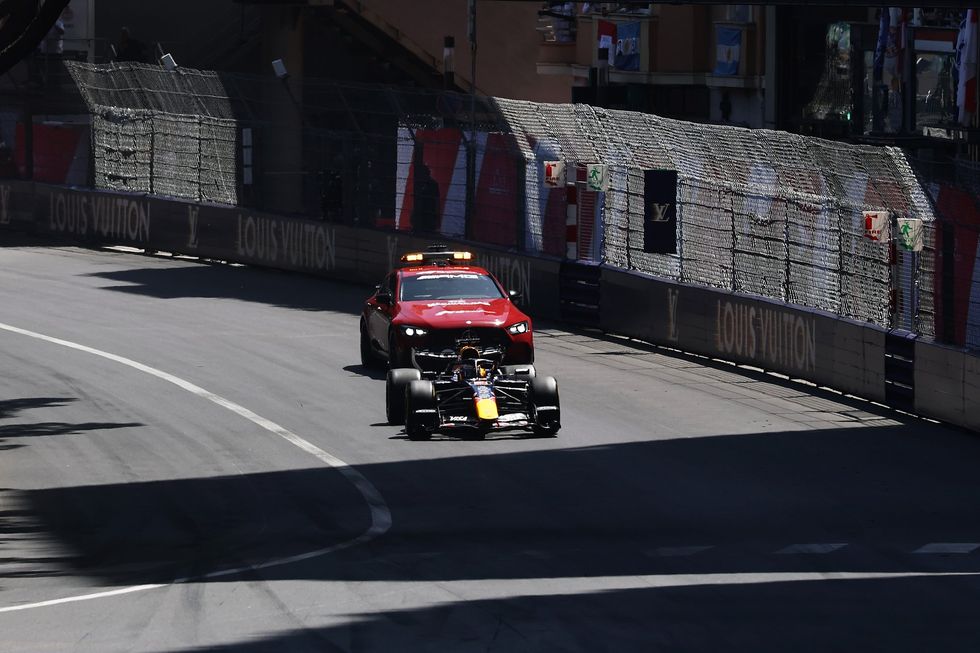 Max Verstappen has been forced to retire from the Monaco Grand Prix on Sunday