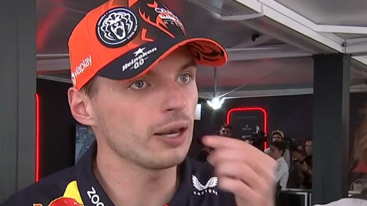 Max Verstappen pointed the finger at Lewis Hamilton