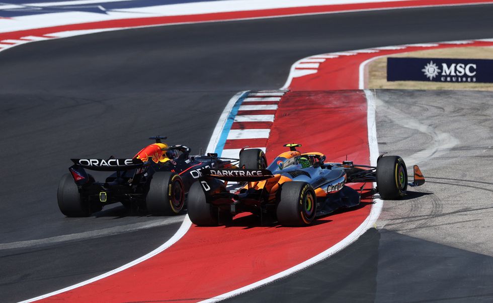 Max Verstappen took a swipe at Lando Norris after the race