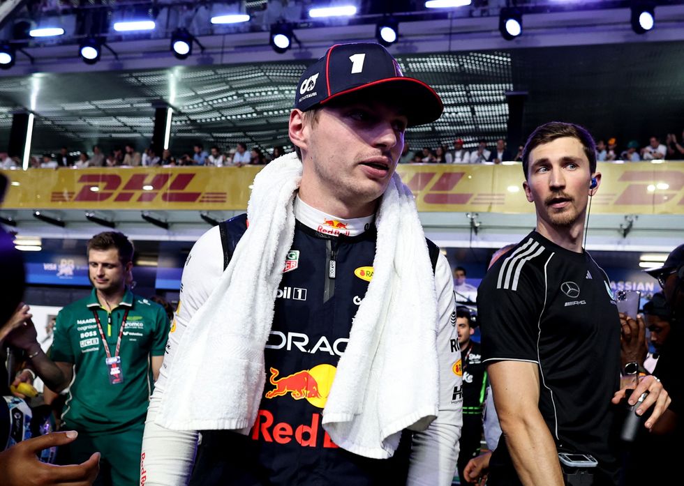 Max Verstappen was not happy after being handed a five-second penalty in Jeddah