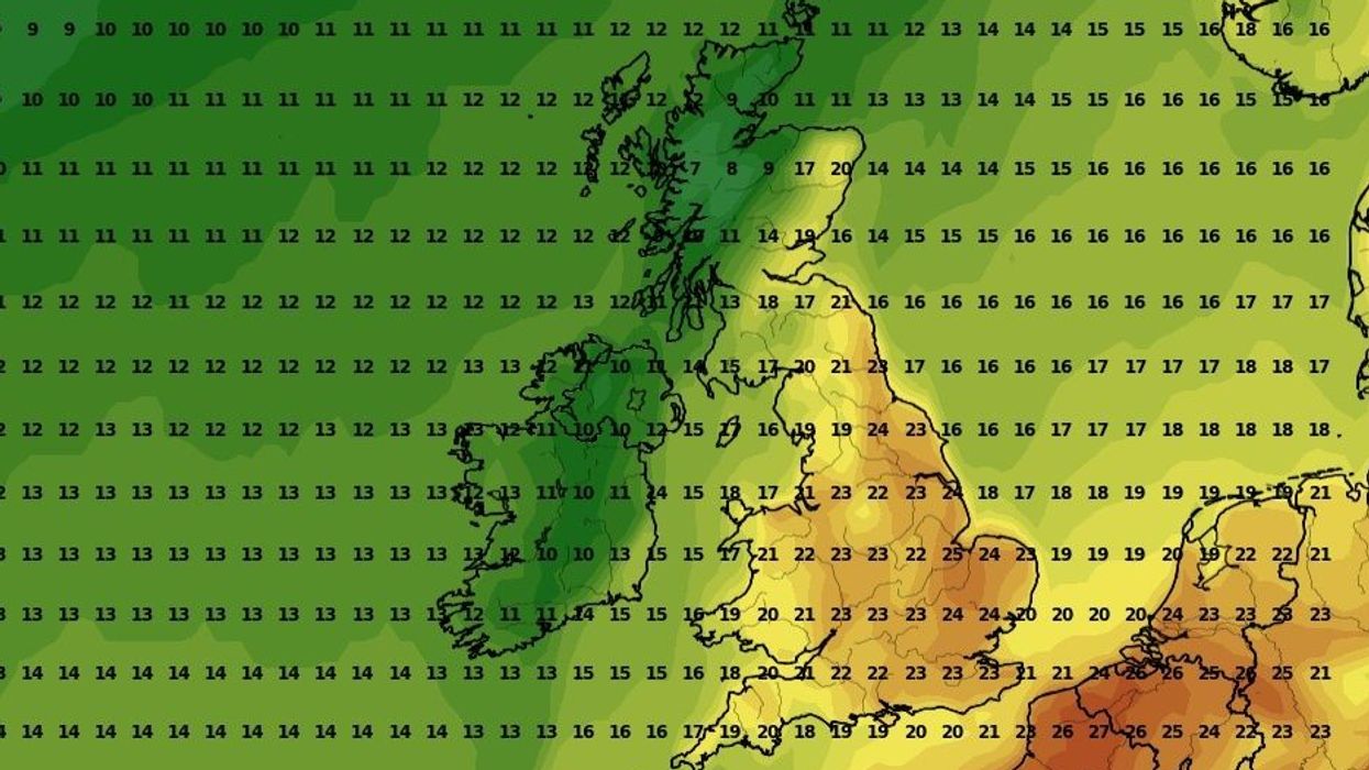 Maximum temperatures in early October