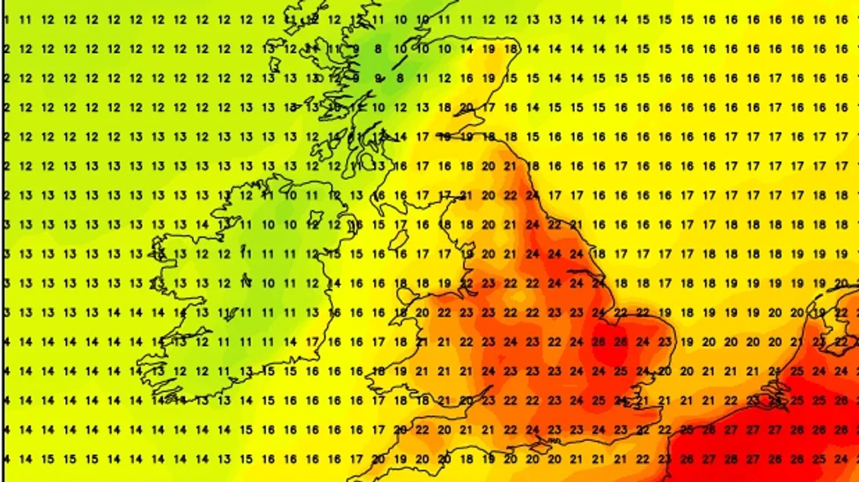 Maximum temperatures in early October