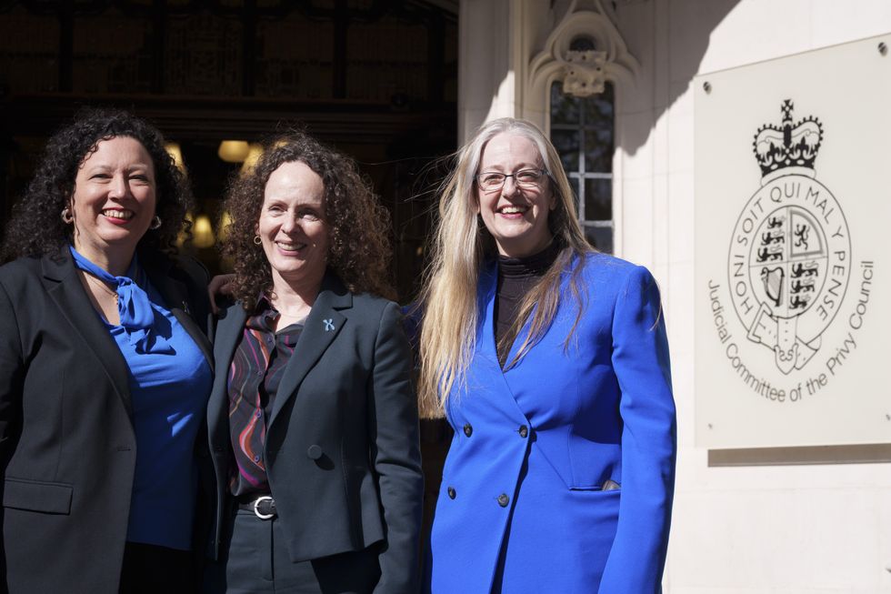 Maya Forstater, Fiona McAnena and Helen Joyce