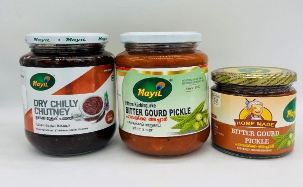 Mayil Dry Chilly Chutney 400g / Mayil Bitter Gourd Pickle 400g / Mayil Homemade Bitter Gourd Pickle 200g