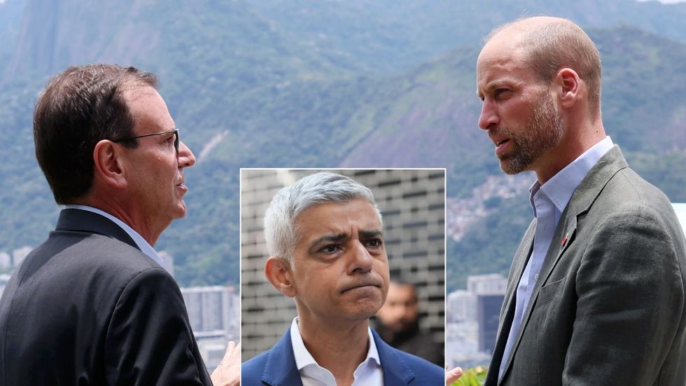 Mayor Eduardo Paes, Sadiq Khan, Prince William