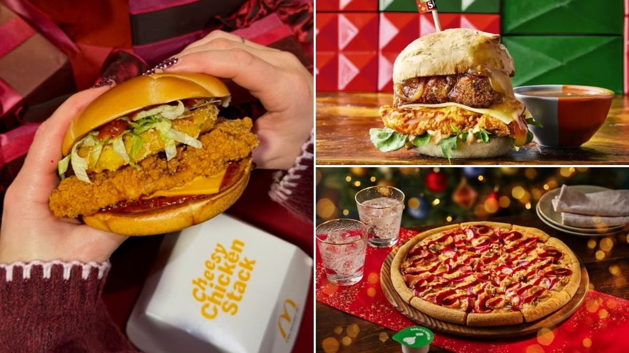McDonald's / Nando's / Domino's Christmas menus