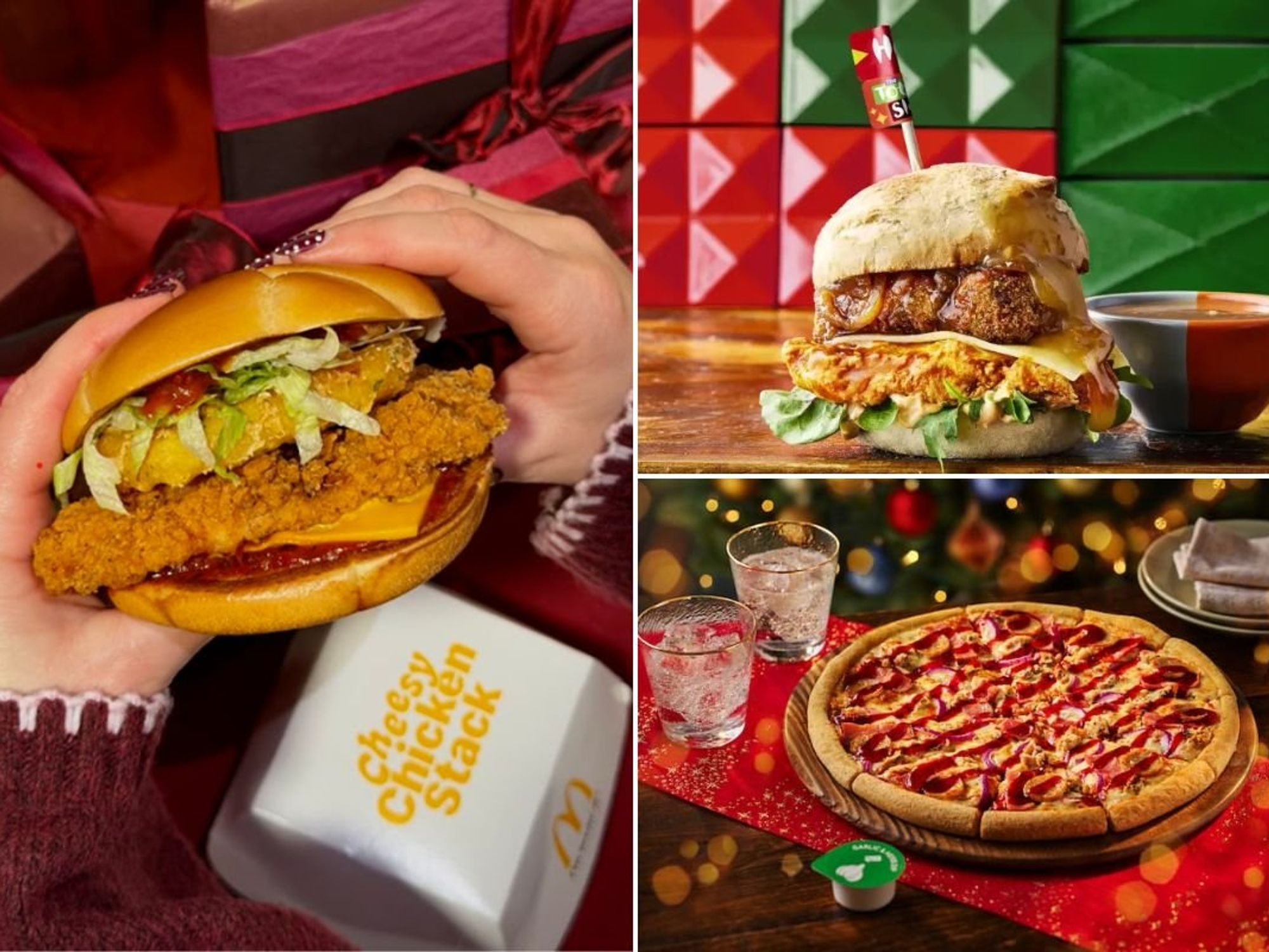 McDonald's / Nando's / Domino's Christmas menus