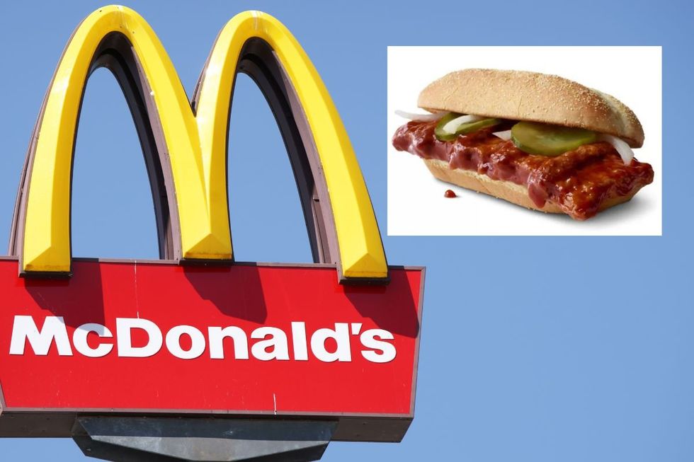 MCDONALD'S SIGN AND SANDWICH
