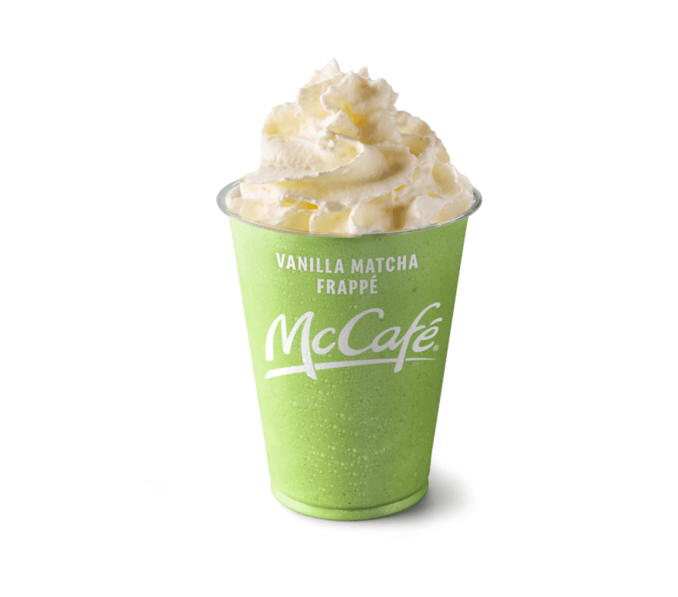 McDonald's Vanilla Matcha Frapp\u00e9