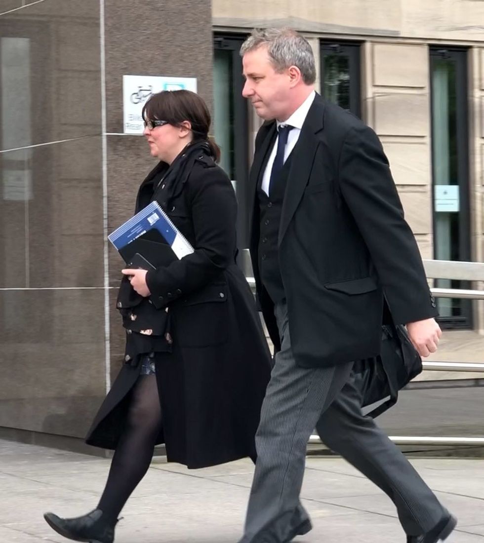 McGarry outside court ahead of a trial