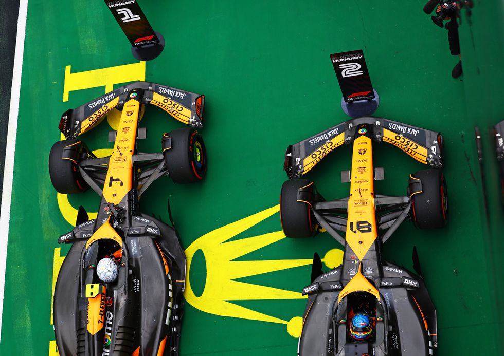 McLaren locked out the front row with Lando Norris taking pole