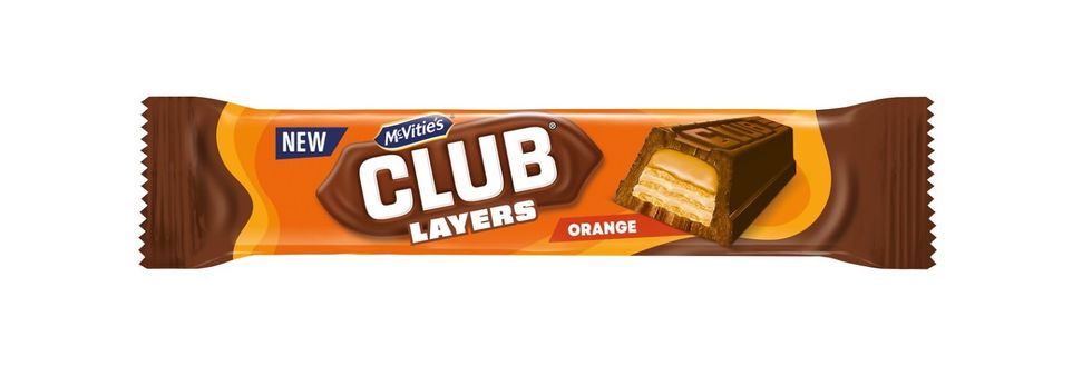 McVitie's Club Layers Orange (single bar)