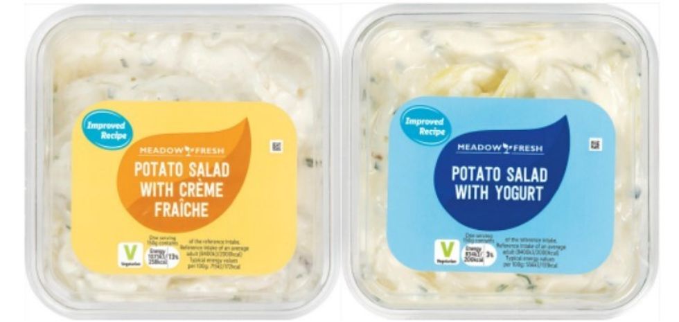 Meadow Fresh Potato Salad with Cr\u00e8me Fraiche and Meadow Fresh Potato Salad with Yoghurt