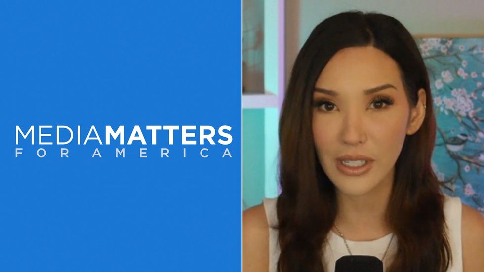 Media Matters logo and Lauren Chen