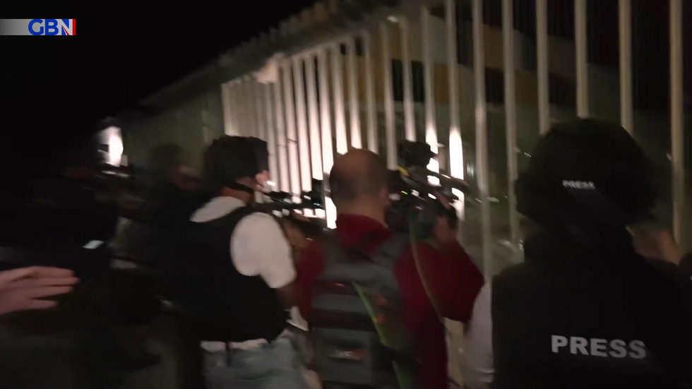 Media on the Gaza border