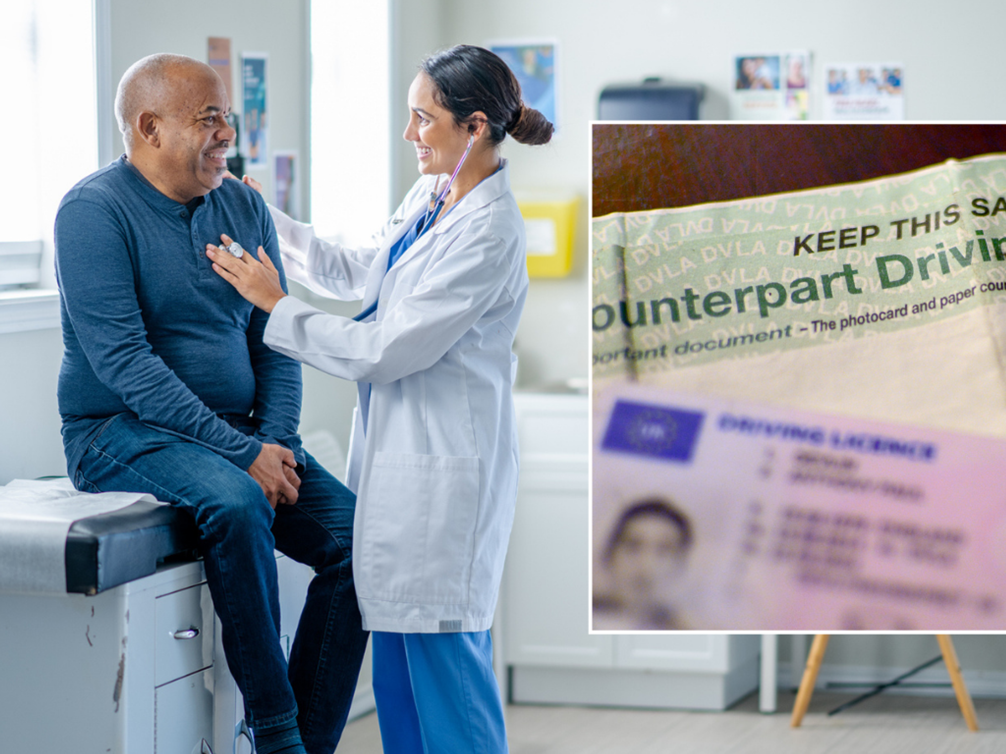 Medical check and driving licence