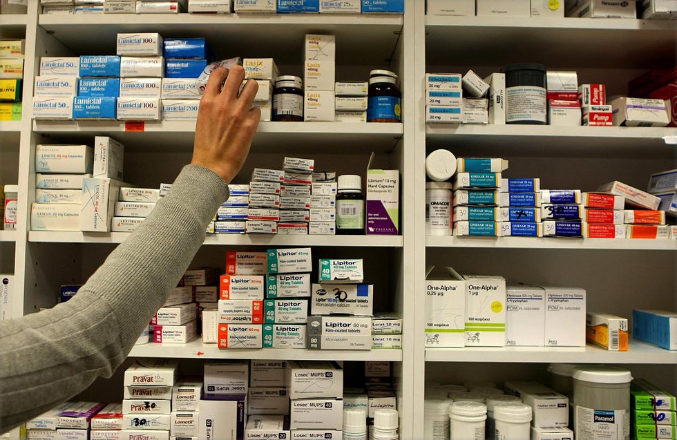 Medicine in shelves