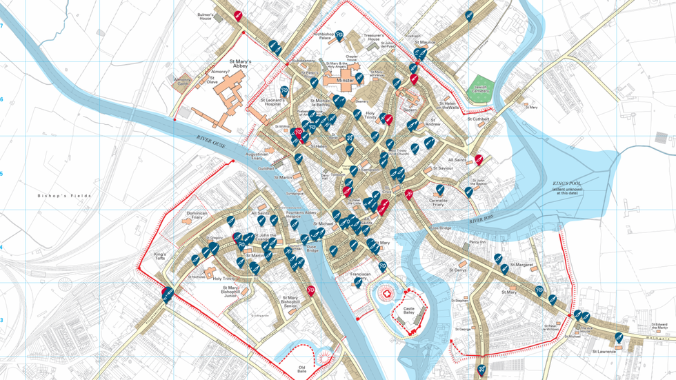 Medieval Murder Map of York