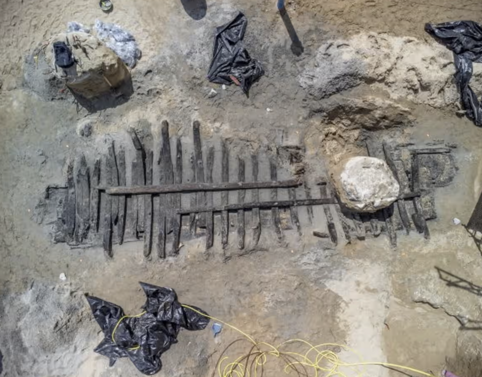 Medieval shipwreck Barcelona