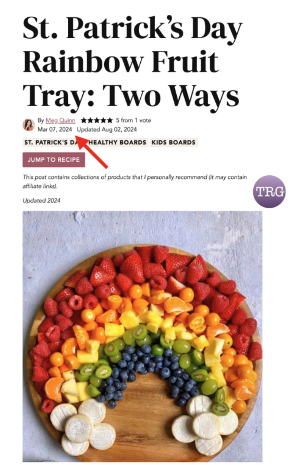 Meg Quinn fruit board