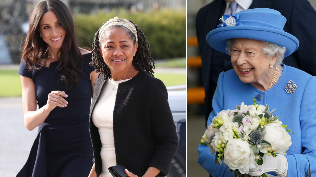 Meghan and Doria/Queen Elizabeth II