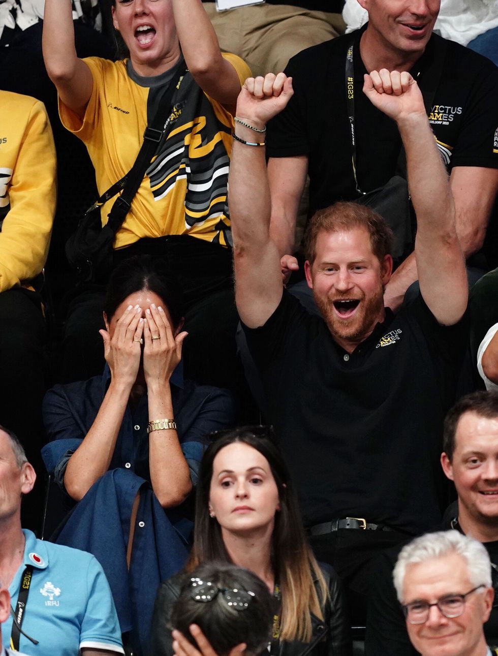 Meghan and Harry cheer at Invictus Games
