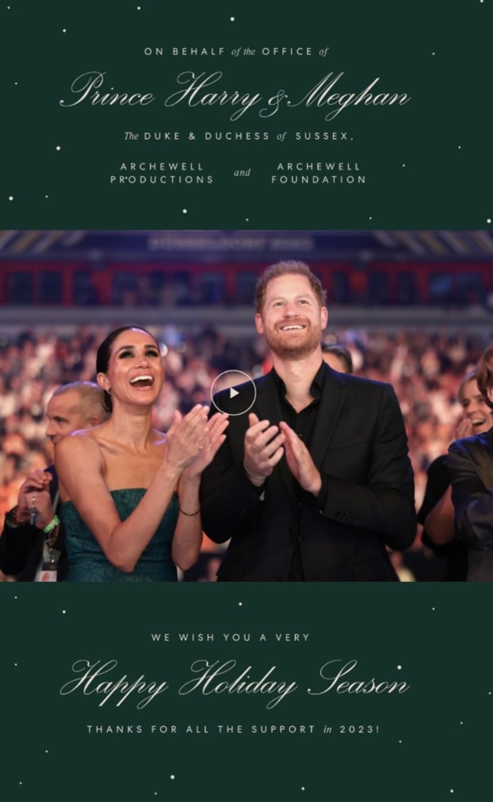 Meghan and Harry share festive Christmas card but miss out on showing