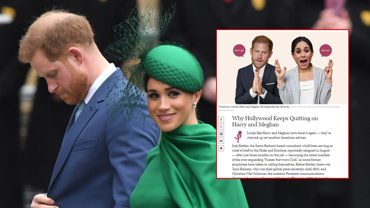 Meghan and Harry/The Hollywood Reporter article