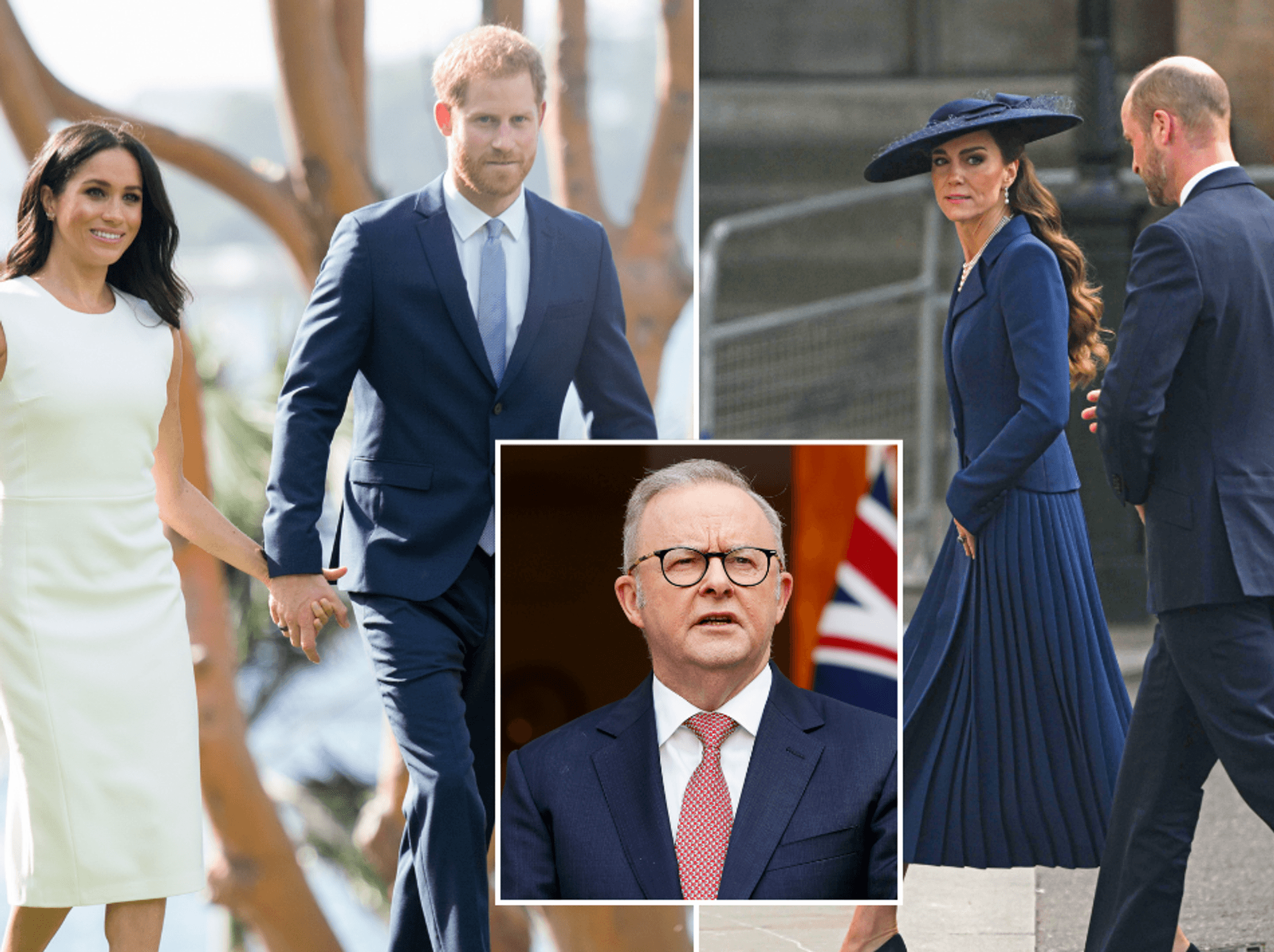 Meghan, Harry, Catherine and William