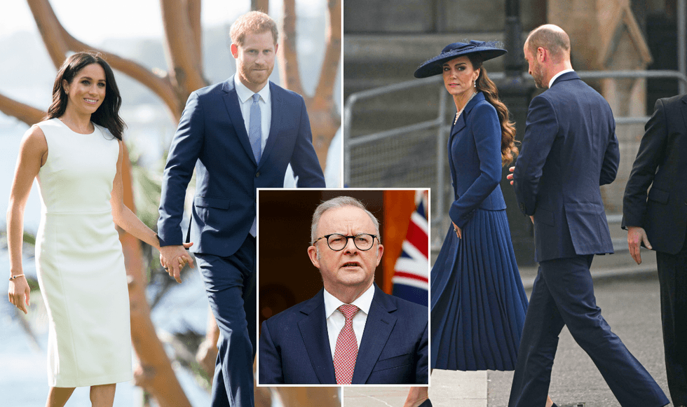 Meghan, Harry, Catherine and William