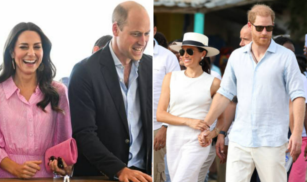 Meghan, Harry, Kate and William