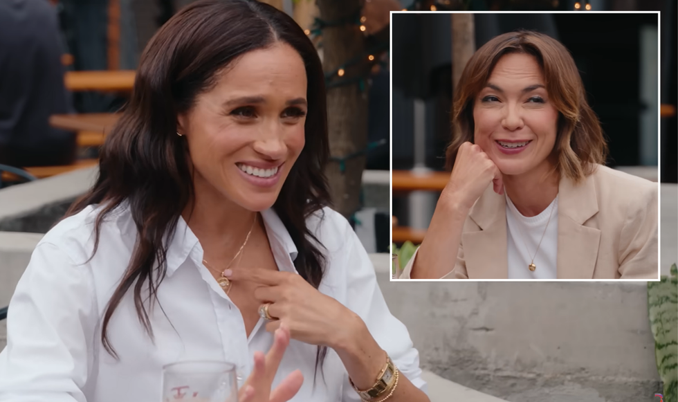 Meghan Markle and Emily Chang