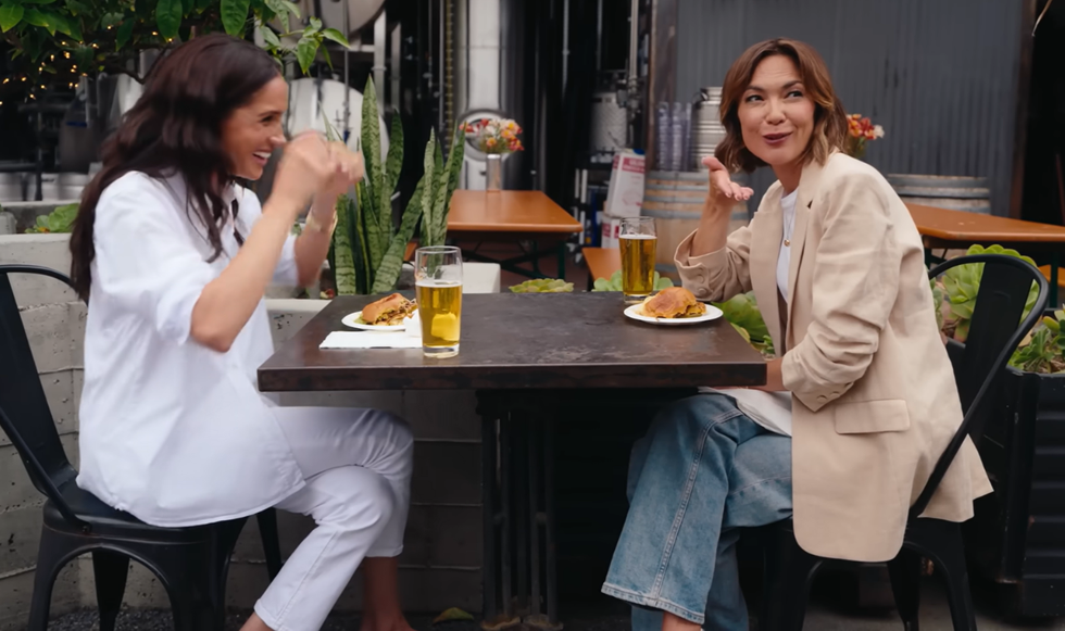 Meghan Markle and Emily Chang